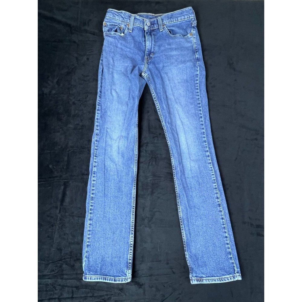 Levi Strauss 511 Mens Blue Denim Jeans Pants Ankle Length Size 32x32